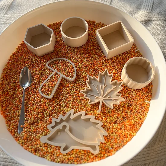 Rudens mini dots sensorā bāze, 500g sensorie graudi